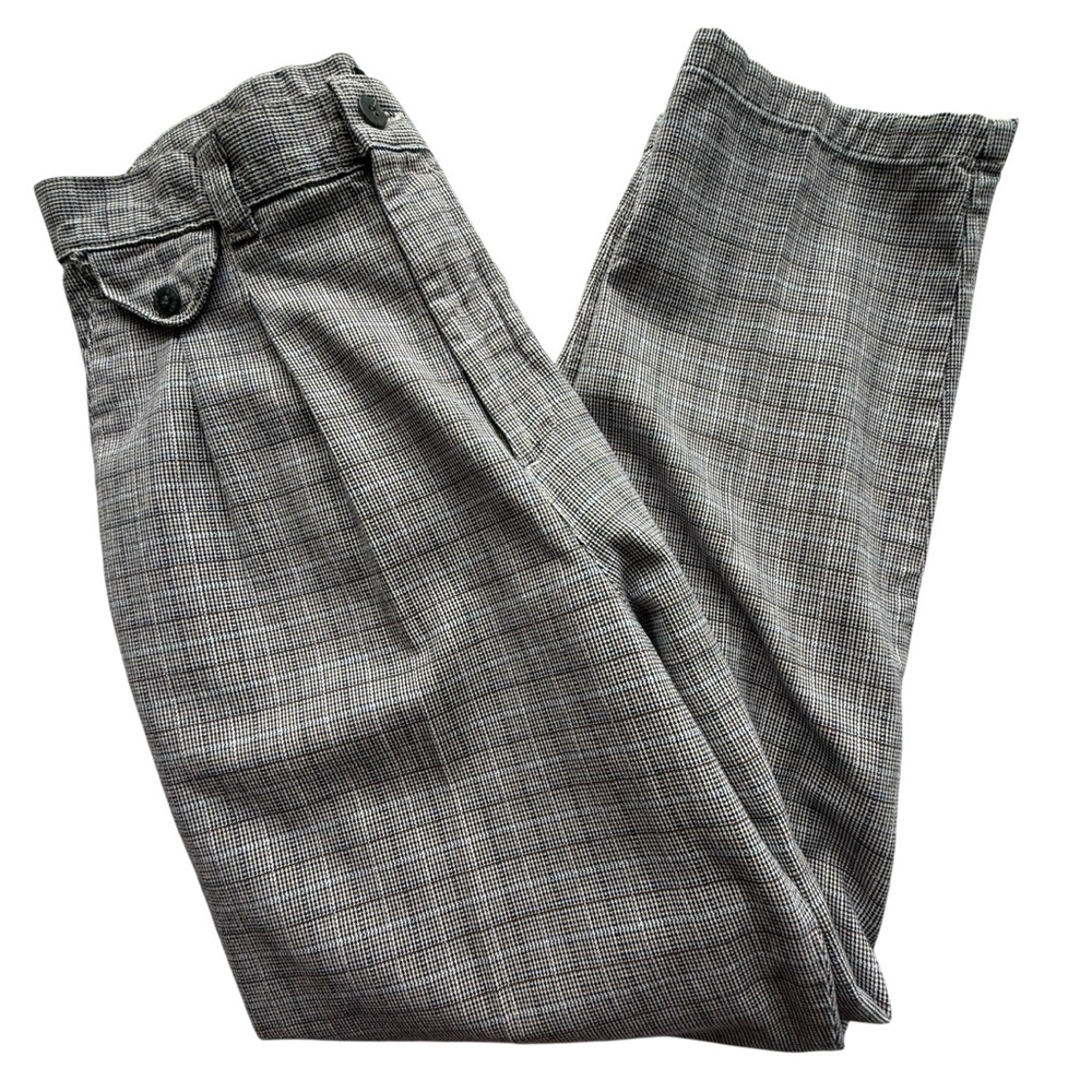 Vintage 90s Lee‎ Plaid Houndstooth Women’s Trousers 12P (fits like a size 8!)